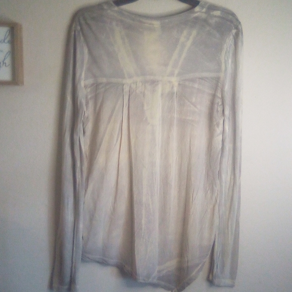Nwt Xcvi Acid Wash Lagenlook distressed Tunic Top - Picture 12 of 14
